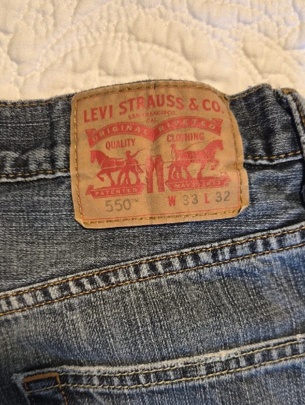 Levi's Men's Relaxed Fit Jeans - Blue Denim 33x32